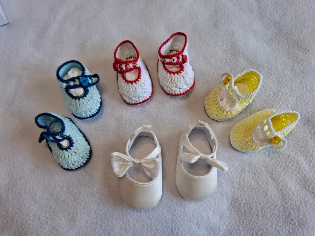 Lote Patucos y Zapatitos Bebé 0-2 meses
