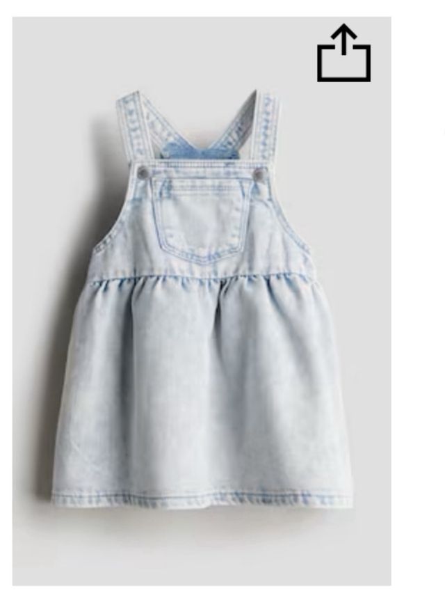 Conjunto H&M Camiseta y Peto Floral Bebé