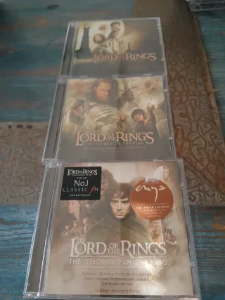 Lote 3 CDs Bandas Sonoras El Señor de los Anillos