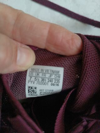 Zapatillas Adidas Moradas Talla 38 2/3