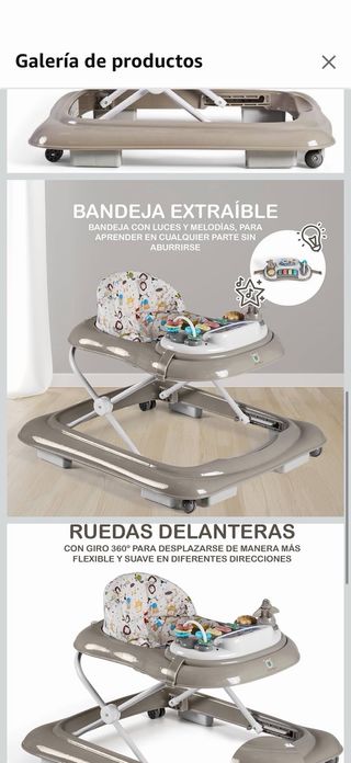 Andador bebé casi nuevo
usado 2 veces