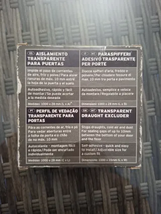 Cinta Aislamiento Puertas Transparente