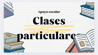 Clases particulares - apoyo escolar