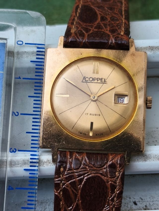 Reloj COPPEL 17 Rubis Suizo Dorado funcionando 