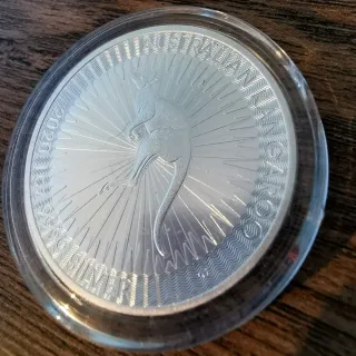 Moneda Plata 1 Onza Canguro Australiano 2020