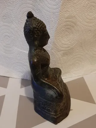 Statua Buddha Vintage Thailandia in Metallo