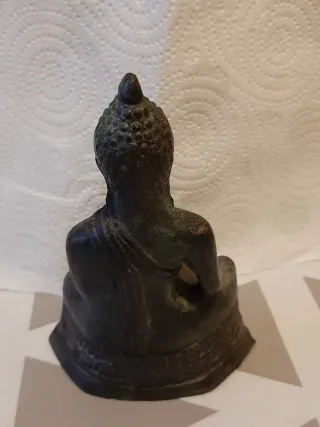 Statua Buddha Vintage Thailandia in Metallo