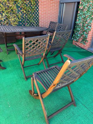 Mesa y 6 Sillas Terraza Exterior