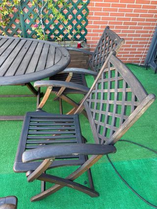 Mesa y 6 Sillas Terraza Exterior