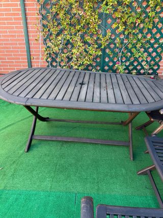 Mesa y 6 Sillas Terraza Exterior