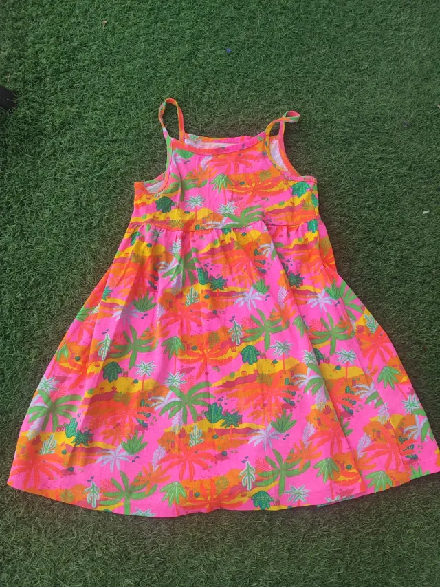 Vestido niña estampado tropical
