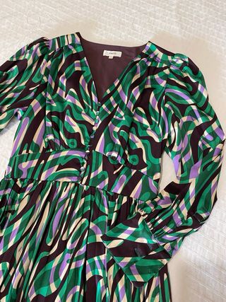 Vestido Roco Midi Estampado Talla M