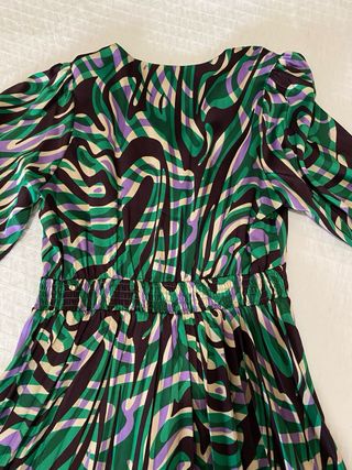 Vestido Roco Midi Estampado Talla M