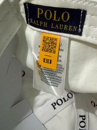 Cappellino Ralph Lauren Bianco nuovo mai indossato