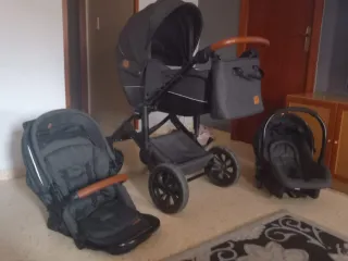 Carro de bebé 3 piezas + bolso