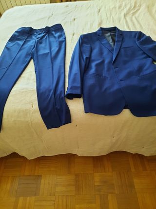 Traje azul elegant azul marino y otro azulon