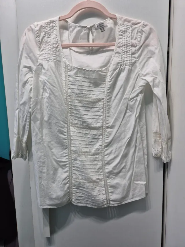 Lote 2 blusas blancas talla 40 y M