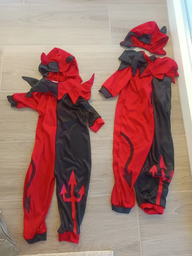 Disfraz Diablillo Rojo y Negro Talla Infantil