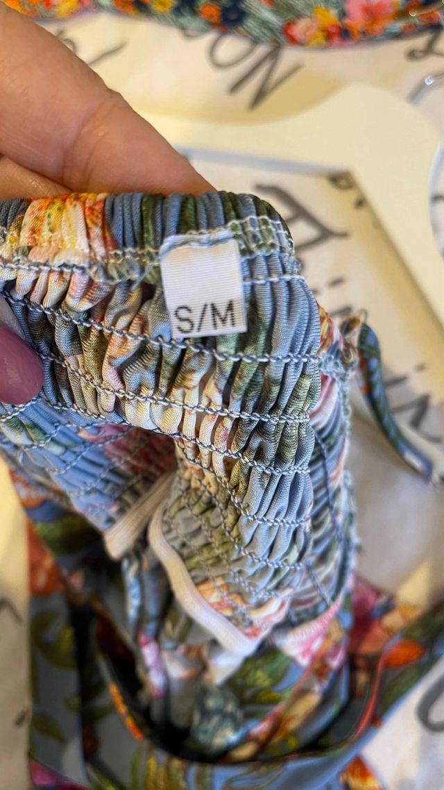 Vestido largo tirantes estampado floral