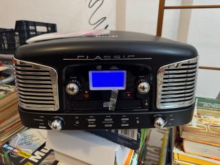 Reproductor CD Burn Classic Negro/Plata