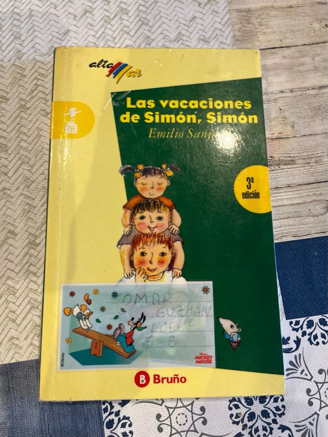 Libro “Las vacaciones de Simón, Simón”