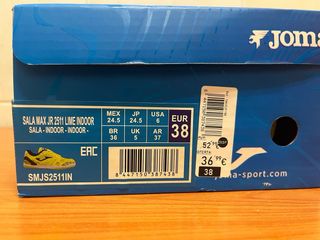 Zapatillas fútbol sala Joma Talla 38