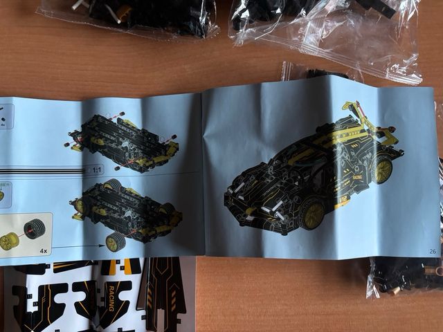 Coche deportivo construcción tipo Lego