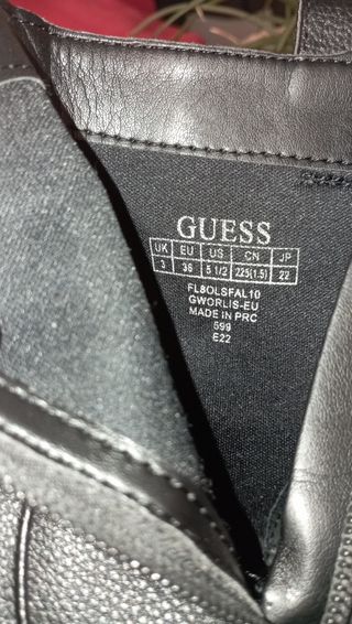 Botines Guess Negros Mujer