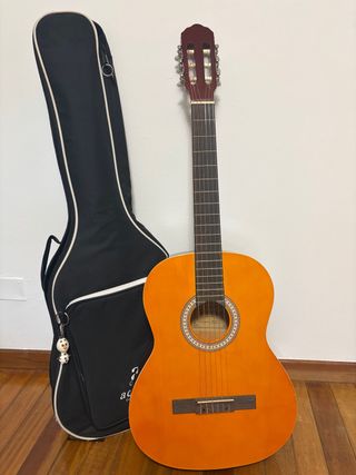 Guitarra Española Naranja con Funda