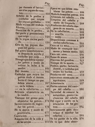 LIBRO ANTIGUO CRIA DEL CABALLO MULA, ASNO AÑO 1843