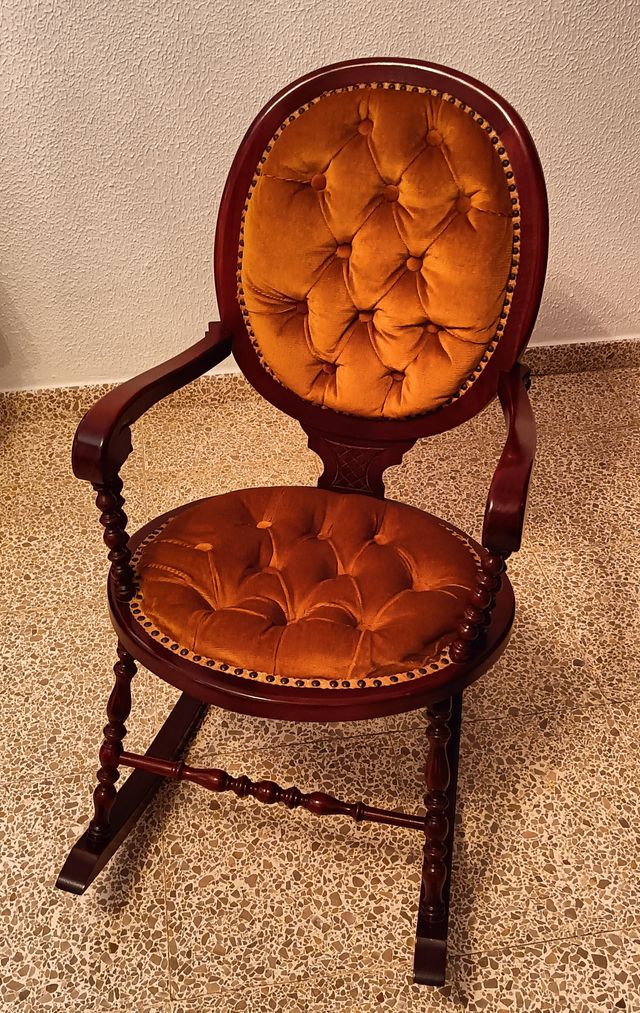 Juego de 2 mecedoras estilo victoriano