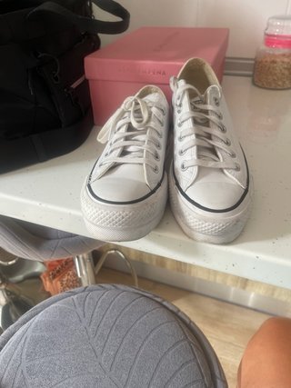 Converse Piel Blancas niña Talla 35