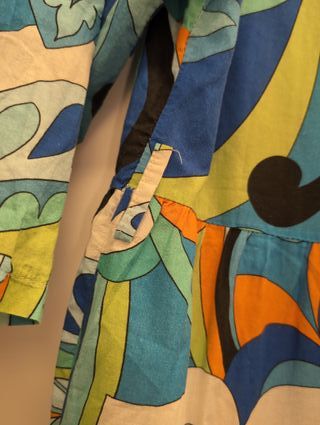 Abito camicia fantasia lungo