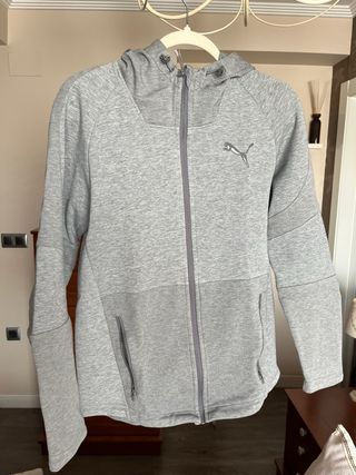 Chaqueta Puma Gris con Cremallera