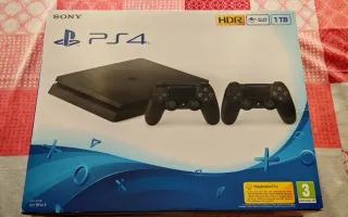 Consola PS4 Slim 1TB Negra + 2 Mandos