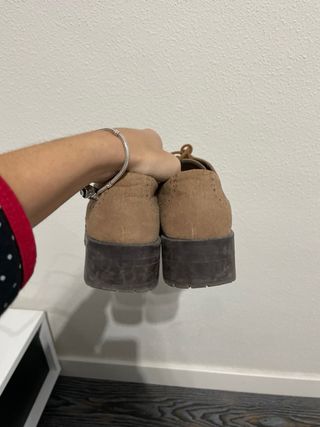 Zapatos Oxford Marrones para Mujer