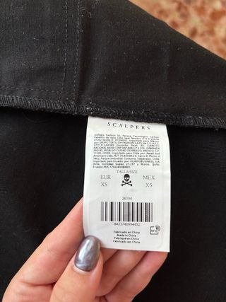Falda negra Scalpers Talla XS