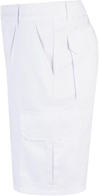 Velilla 344 Bermudas Multibolsillos Blancas