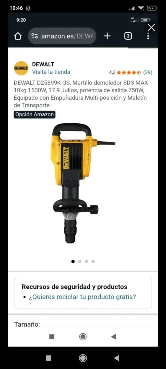 Martillo demoledor DEWALT D25899K-QS