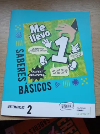 Libro Saberes básicos matemáticas 2° primaria