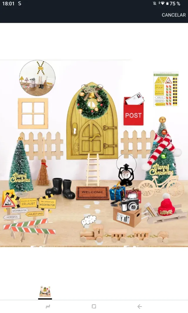 Puerta de elfo decorativa