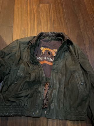 Chaqueta de piel Marco Piergi hombre marrón