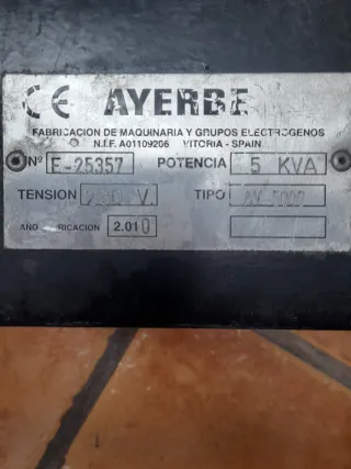 Generador Eléctrico AYERBE 5000H