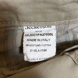 Jeckerson Pantaloni Chino Beige Classico Casual