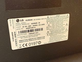 TV LG 42 Full HD 42LM640S