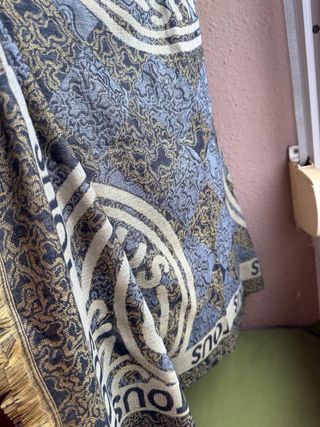 Pañuelo Tous Beige y Azul grisáceo