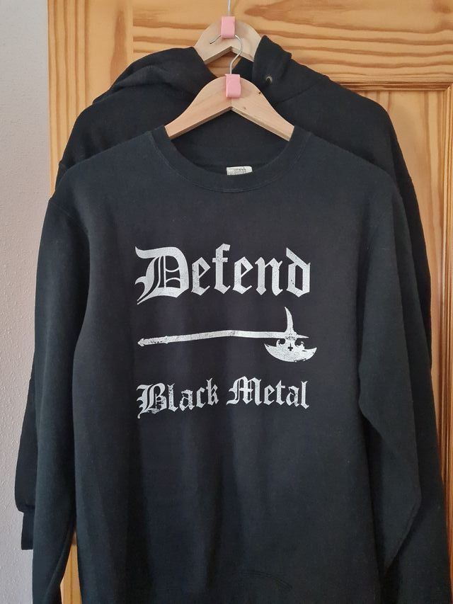 Dos sudaderas negras DEFEND