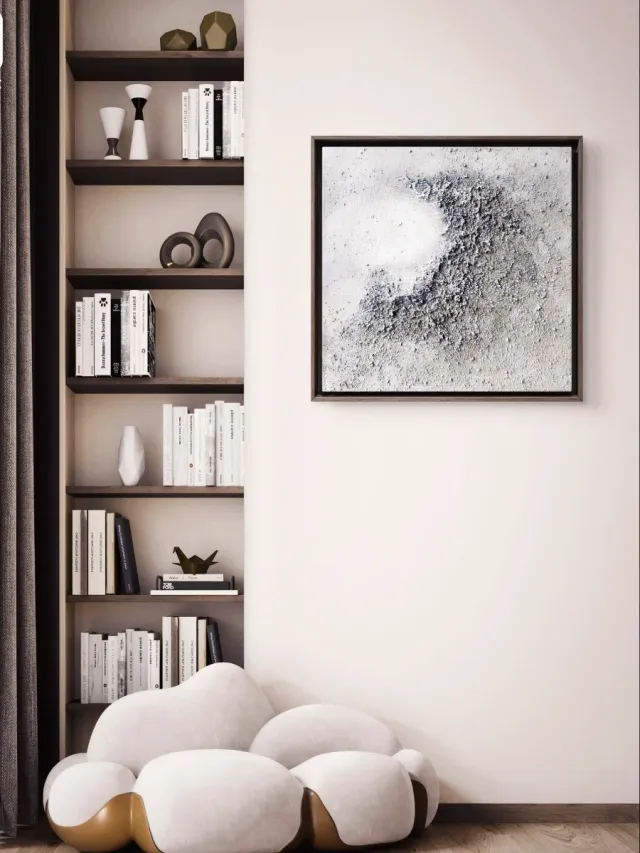 Cuadro abstracto textura hogar.