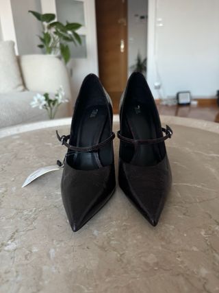 Tacones Zara Negros/Morados