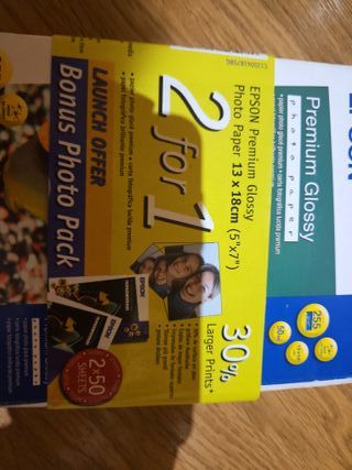 Papel Fotográfico Premium Glossy Epson 50 hojas